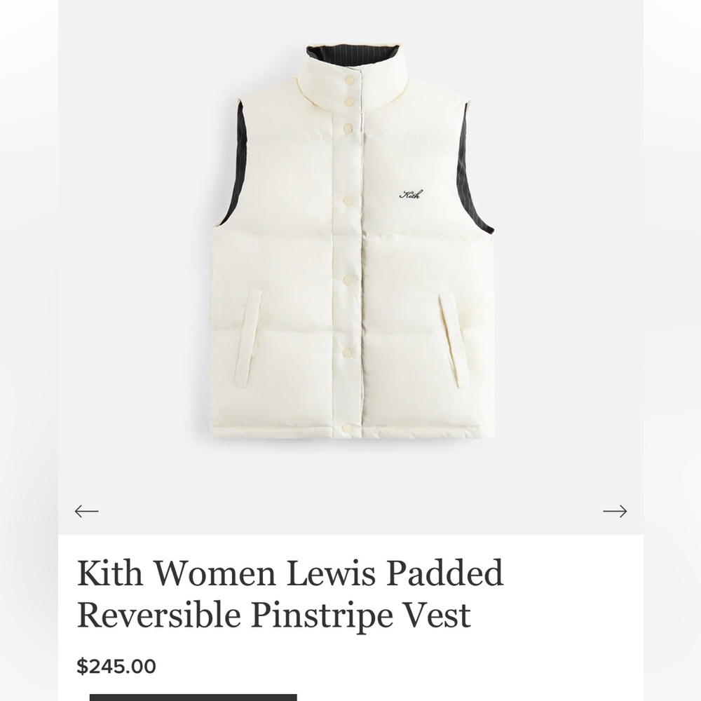 Kith reversible vest